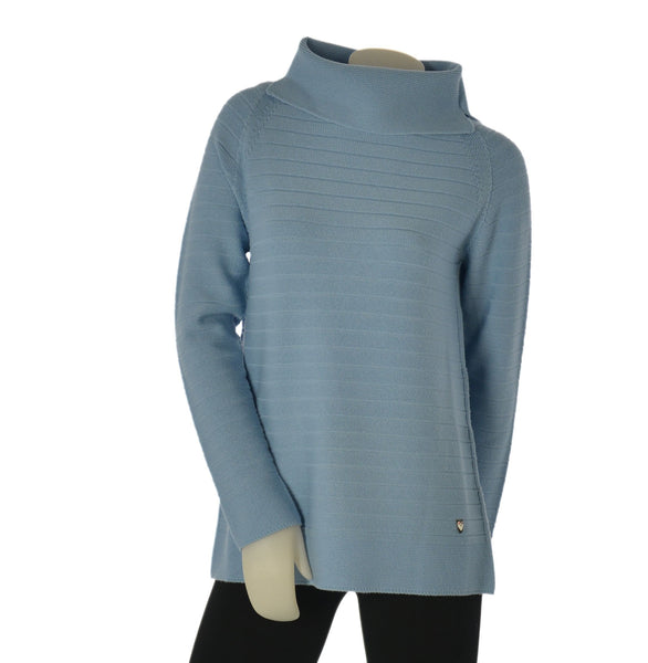 MAGLIONE DONNA MAGLIFICIO DI NIBIONNO PURA LANA COLLO BARCHETTA ART. B315607