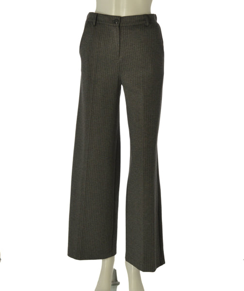 PANTALONI DONNA GRIFFAI PALAZZO GESSATO TASCHE BOTTONE CERNIERA PASSANTI ELASTICIZZATO ART. 5950