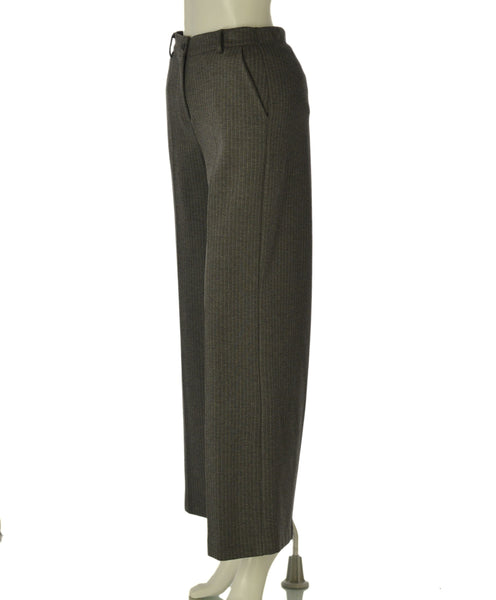 PANTALONI DONNA GRIFFAI PALAZZO GESSATO TASCHE BOTTONE CERNIERA PASSANTI ELASTICIZZATO ART. 5950