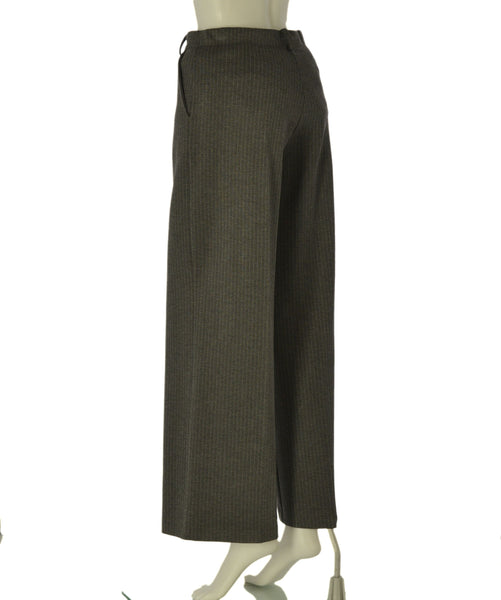 PANTALONI DONNA GRIFFAI PALAZZO GESSATO TASCHE BOTTONE CERNIERA PASSANTI ELASTICIZZATO ART. 5950