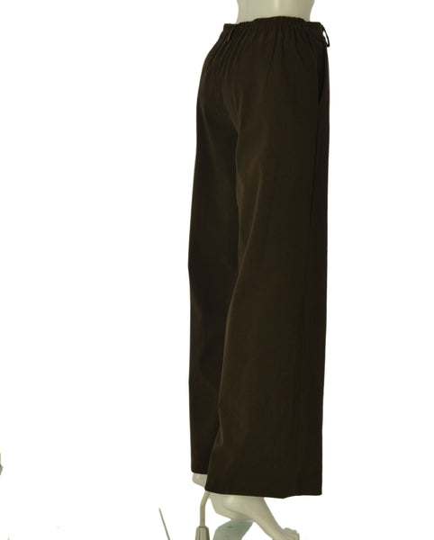 PANTALONI DONNA GRIFFAI PALAZZO VELLUTO TASCHE BOTTONE CERNIERA ESLASTICO TASCHE ART. 5990