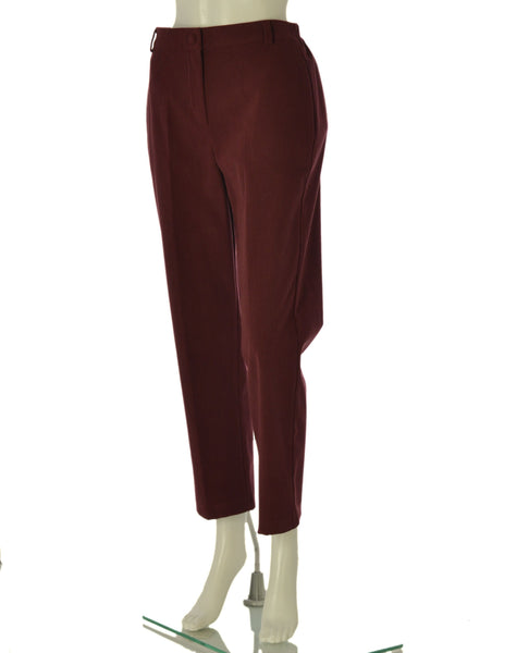 PANTALONI DONNA GRIFFAI VELLUTO ELASTICO BOTTONE CERNIERA PASSANTI ART. 5987