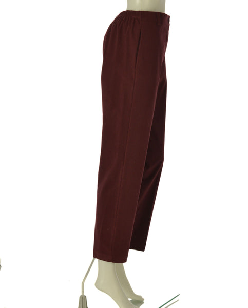 PANTALONI DONNA GRIFFAI VELLUTO ELASTICO BOTTONE CERNIERA PASSANTI ART. 5987
