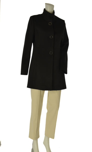 CAPPOTTO DONNA GRIFFAI COLLO PISTAGNA BOTTONI CLIP SPACCO TASCHE ART. 6052