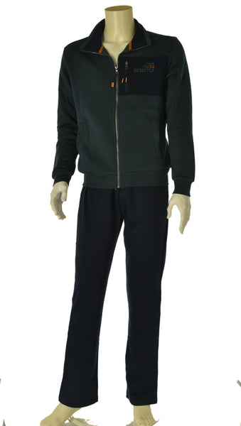 TUTA UOMO F.LLI CAMPAGNOLO FELPATA PANTALONE ELASTICO FELPA FUL ZIP TASCHE ART. 8Q77560