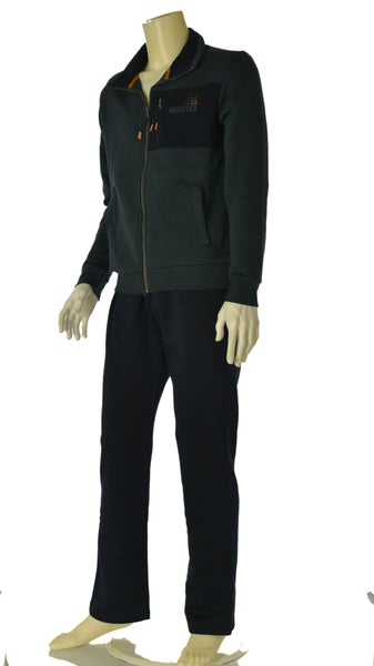 TUTA UOMO F.LLI CAMPAGNOLO FELPATA PANTALONE ELASTICO FELPA FUL ZIP TASCHE ART. 8Q77560