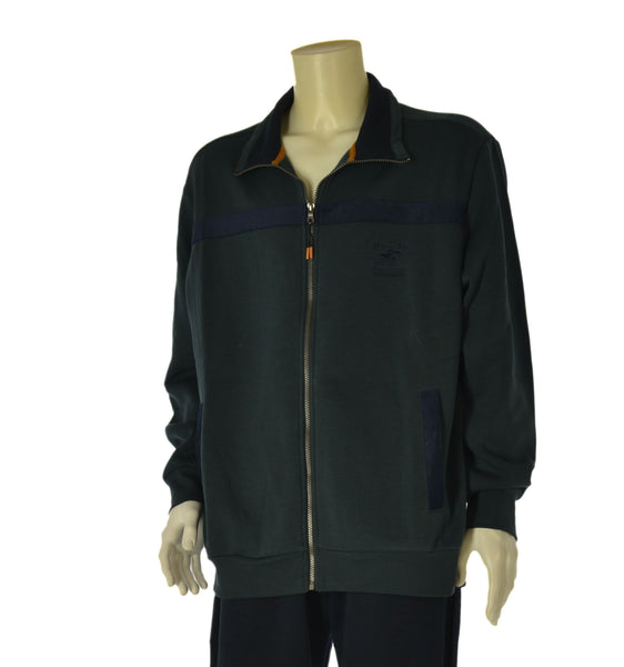 TUTA UOMO F.LLI CAMPAGNOLO TAGLIE OVER FELPATA PANTOALO TASCHE ELASTICO FELPA FULL ZIP TASCHE ART. 8Q78557