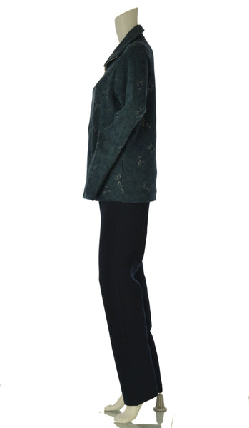 TUTA DONNA F.LLI CAMPAGNOLO FELPATA PANTALONE TASCHE ELASTICO FELPA FULL ZIP TASCHE ART. 8Q76551