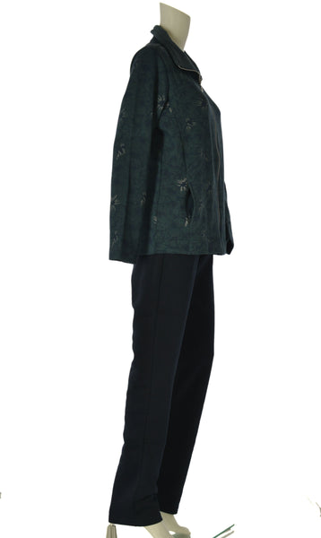 TUTA DONNA F.LLI CAMPAGNOLO FELPATA PANTALONE TASCHE ELASTICO FELPA FULL ZIP TASCHE ART. 8Q76551