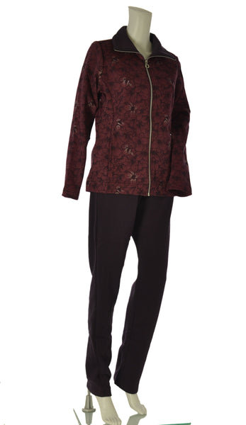 TUTA DONNA F.LLI CAMPAGNOLO FELPATA PANTALONE TASCHE ELASTICO FELPA FULL ZIP TASCHE ART. 8Q76551