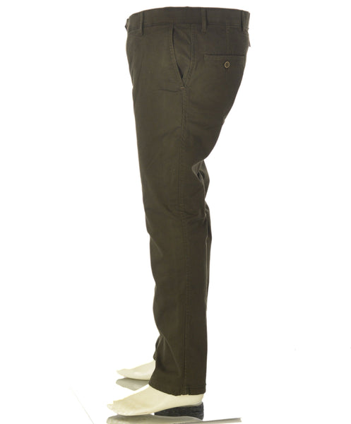 PANTALONI UOMO ZIP GANCIO TASCHE LAVORATO REGULAR FIT MARCA LUIGI MORINI ART.39-4281