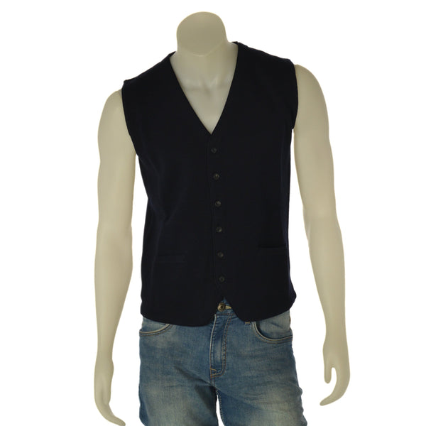 GILET UOMO SPORTING MARE MAGLIA LANA BOTTONI TASCHINI ART. 2500/161BT