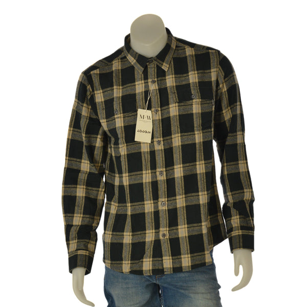 CAMICIA UOMO LOSAN FLANELLA DI COTONE A QUADRI TASCHE ART. LMNAP0102 25067