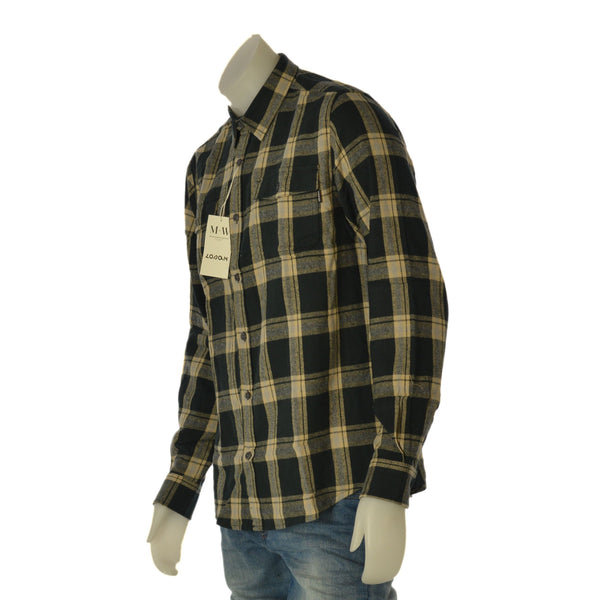 CAMICIA UOMO LOSAN FLANELLA DI COTONE A QUADRI TASCHE ART. LMNAP0102 25067