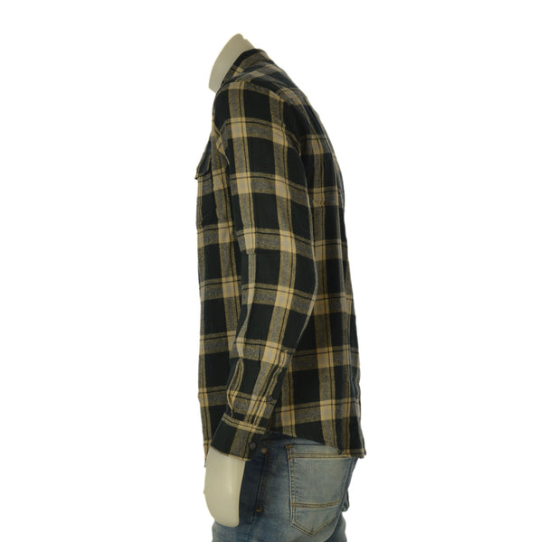 CAMICIA UOMO LOSAN FLANELLA DI COTONE A QUADRI TASCHE ART. LMNAP0102 25067