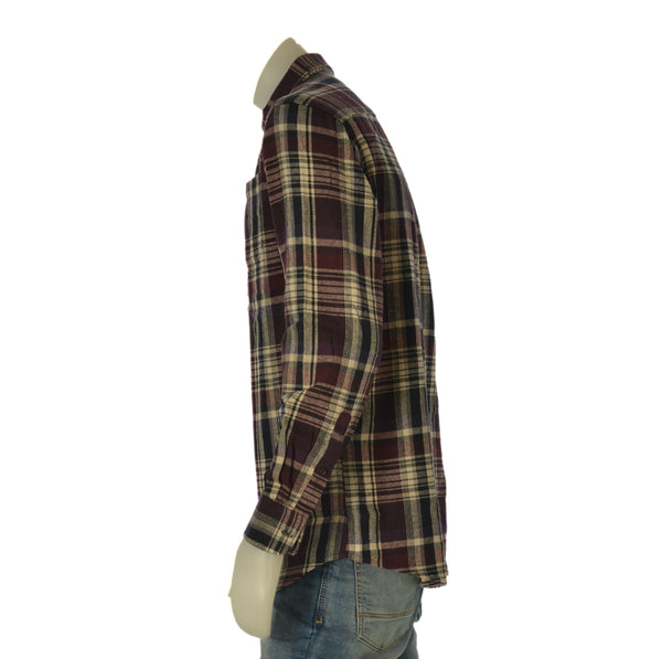 CAMICIA UOMO LOSAN FLANELLA COTONE BUTTON DOWN TASCHINI ART. LMNAP010225072
