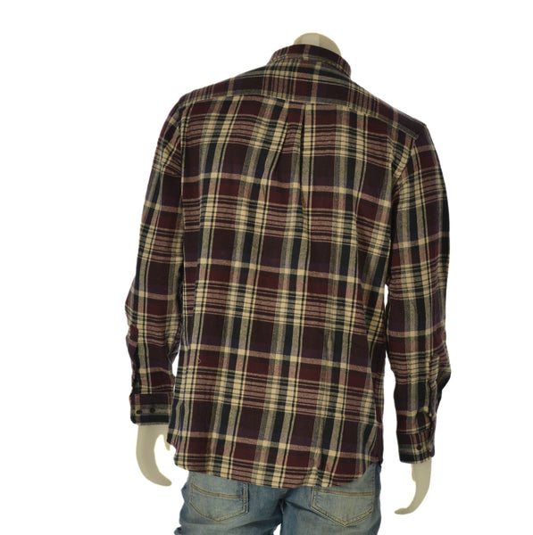 CAMICIA UOMO LOSAN FLANELLA COTONE BUTTON DOWN TASCHINI ART. LMNAP010225072