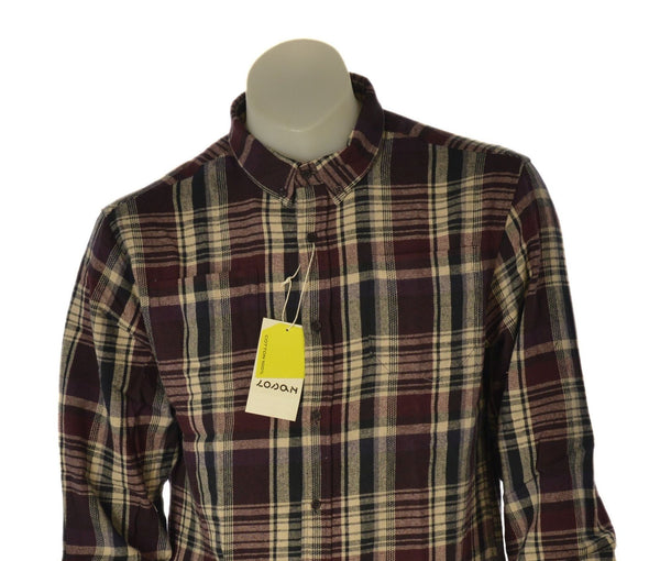 CAMICIA UOMO LOSAN FLANELLA COTONE BUTTON DOWN TASCHINI ART. LMNAP010225072