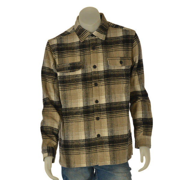 CAMICIA PESANTE UOMO FLANELLA QUADRI TASCHINI ART. LMNAP0102 25079