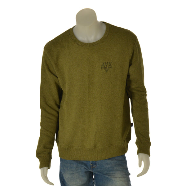 FELPA FLEECE UOMO AVIREX GIROCOLLO LOGO ART. AX0676