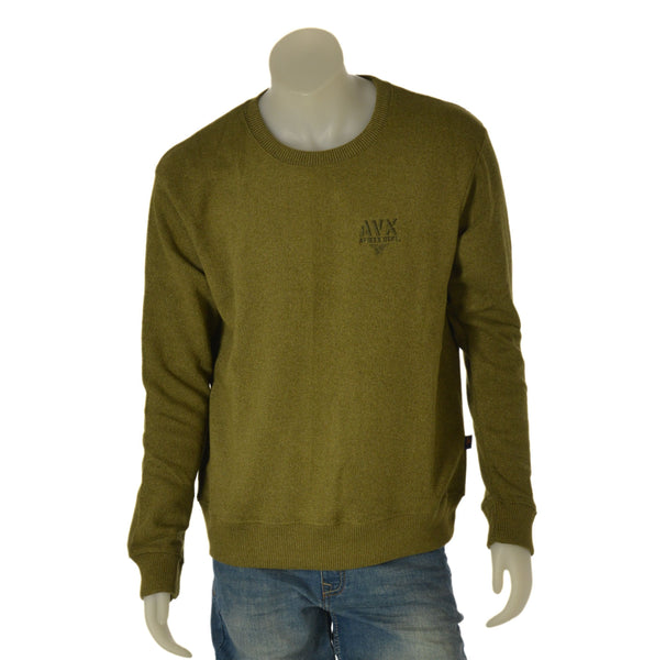 FELPA FLEECE UOMO AVIREX GIROCOLLO LOGO ART. AX0676