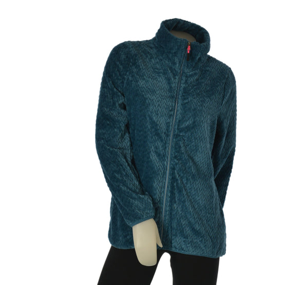 PILE DONNA CUORE A CUORE FULL ZIP TASCHE TESSUTO OPERATO ART. PD0270