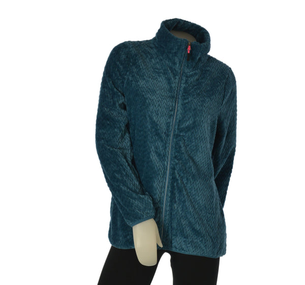 PILE DONNA CUORE A CUORE FULL ZIP TASCHE TESSUTO OPERATO ART. PD0270