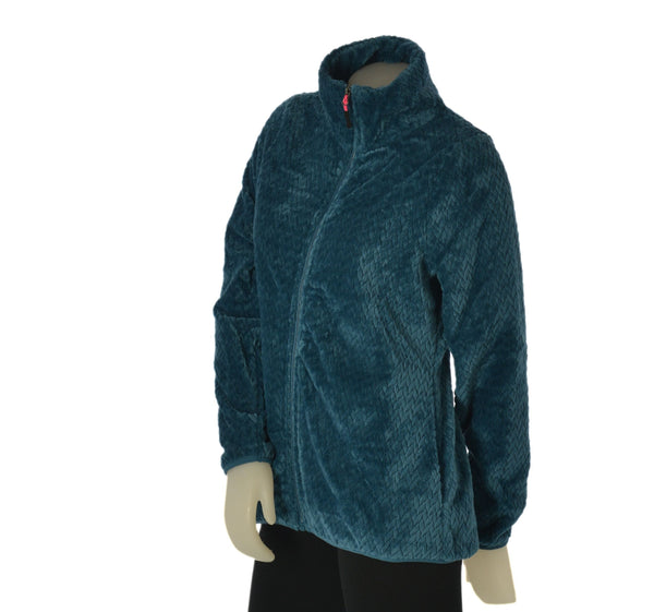 PILE DONNA CUORE A CUORE FULL ZIP TASCHE TESSUTO OPERATO ART. PD0270