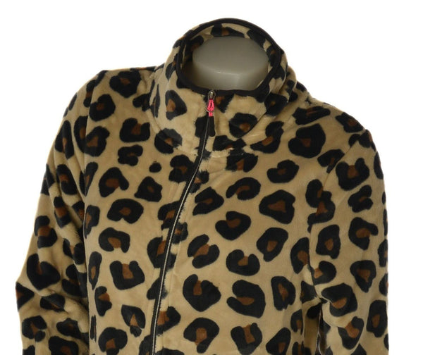 PILE DONNA CUORE A CUORE FULL ZIP TASCHE STAMPA ANIMALIER ART. PD0176