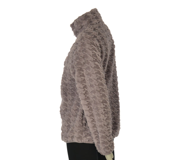 PILE DONNA CUORE A CUORE FULL ZIP TASCHE LAVORAZIONE PIED DE COQUE ART. PD0247