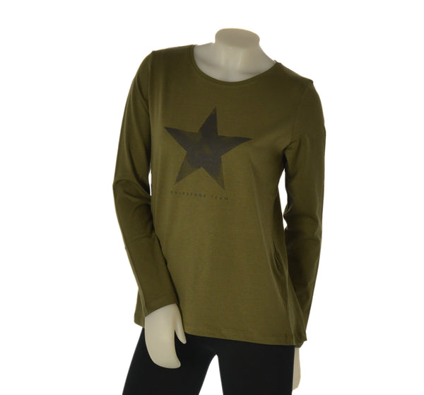 MAGLIA DONNA LOSAN MANICA LUNGA GIROCOLLO STAMPA COTONE ART. LWMAP0105 25047