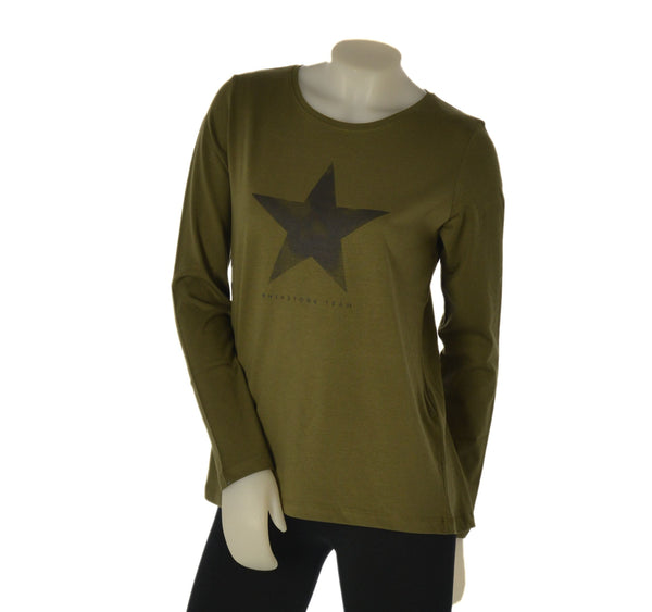 MAGLIA DONNA LOSAN MANICA LUNGA GIROCOLLO STAMPA COTONE ART. LWMAP0105 25047