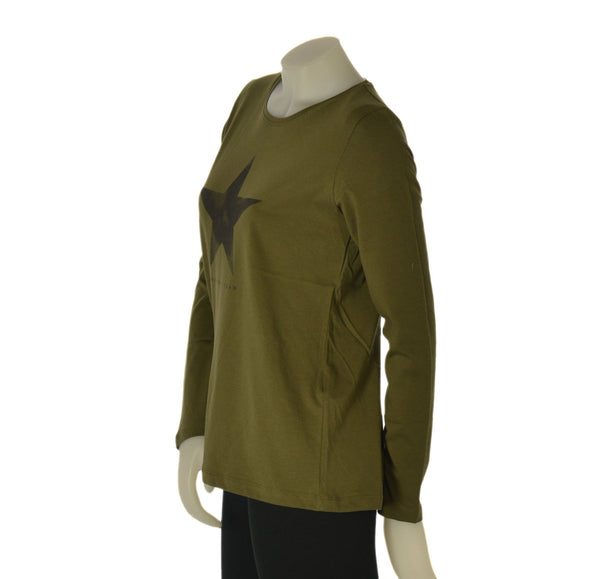 MAGLIA DONNA LOSAN MANICA LUNGA GIROCOLLO STAMPA COTONE ART. LWMAP0105 25047