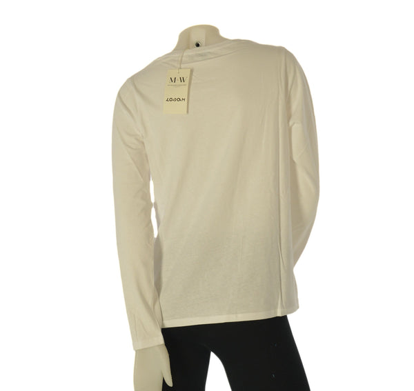MAGLIA DONNA LOSAN MANICA LUNAGA STAMPA GIROCOLLO COTONE ART. LWMAP0105 25040