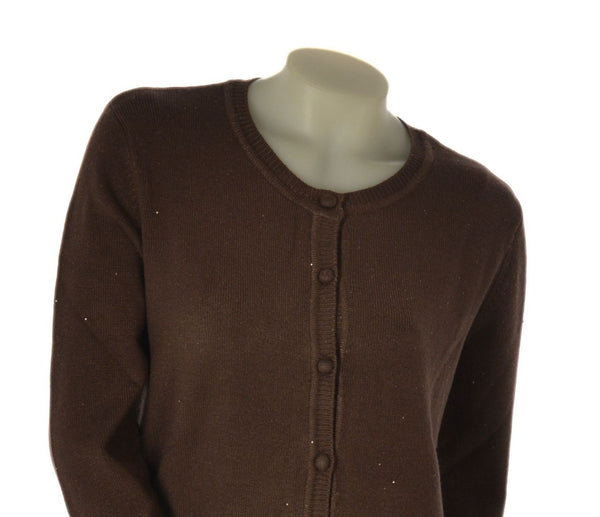 CARDIGAN DONNA COVERI MICROPAILLETTES GIROCOLLO ART. DC1218
