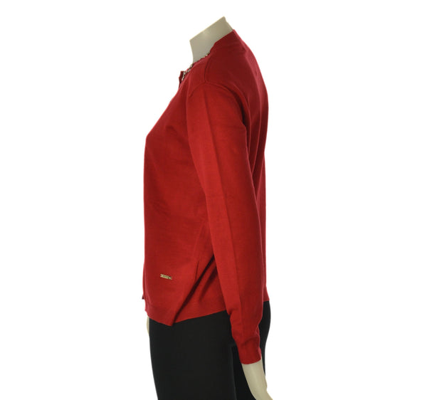 CARDIGAN DONNA COVERI GIROCOLLO BOTTONI STRASS ART. DC1241