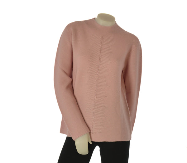 MAGLIONE DONNA RIVA TRICOT GIROCOLLO MOTIVO AL CENTRO LANA ART. B315611