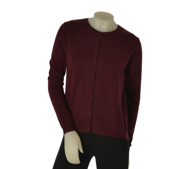 CARDIGAN DONNA GIROCOLLO BOTTONI BASICO ART. 5553