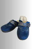 CIABATTE DONNA INBLU CON VELCROTESSUTO VELUR RICAMO STRAPPO MORBIDA LEGGERA REGOLABILE ANTISCIVOLO ART LV000017