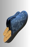 CIABATTA INBLU TESSUTO CON STAMPA FASCIA ELASTIZIZZATA ANATOMICO SUOLA GOMMA LEGGERA ART CF000049