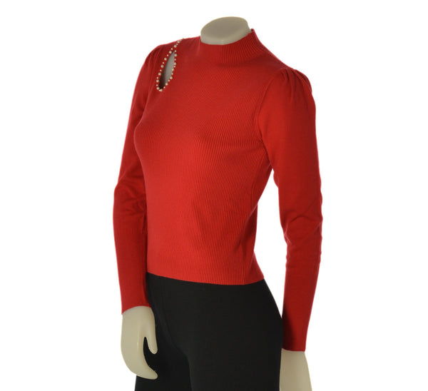 MAGLIA DONNA GRIFFAI LUPETTO COSTE PERLE ART. 5626