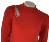 MAGLIA DONNA GRIFFAI LUPETTO COSTE PERLE ART. 5626