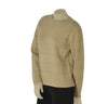 MAGLIONE DONNA ELEONORA DELBONO GIROCOLLO LAVORAZIONE A RIGHE LANA ART. DA465