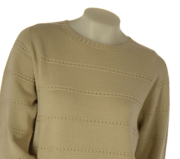 MAGLIONE DONNA ELEONORA DELBONO GIROCOLLO LAVORAZIONE A RIGHE LANA ART. DA465
