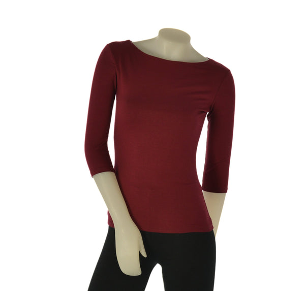 MAGLIA DONNA MYASTREET SCOLLO A BARCA VISCOSA ELASTICIZZATA ART. BM24280-90