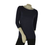 MAGLIA DONNA MYASTREET SCOLLO A BARCA VISCOSA ELASTICIZZATA ART. BM24280-90