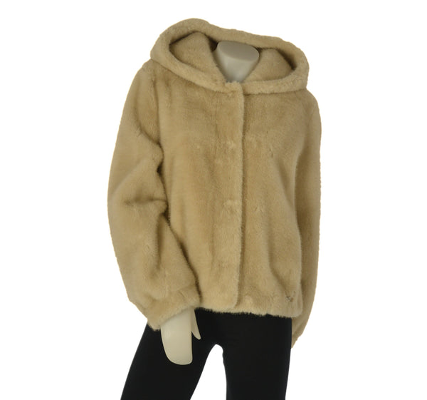 GIUBBETTO DONNA RIVA FASHION ECO PELLICCIA CAPPUCCIO ART. G360003A