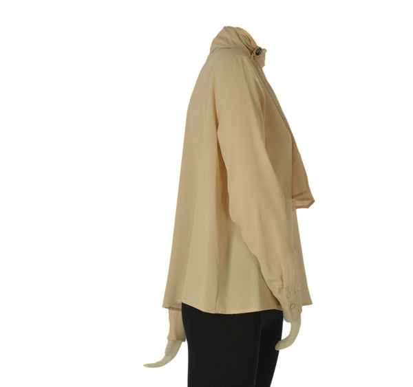 BLUSA DONNA MYASTREET MANICA LUNGA COLLO ALTO CON MOTIVO SPILLA ART. PKA0235-90