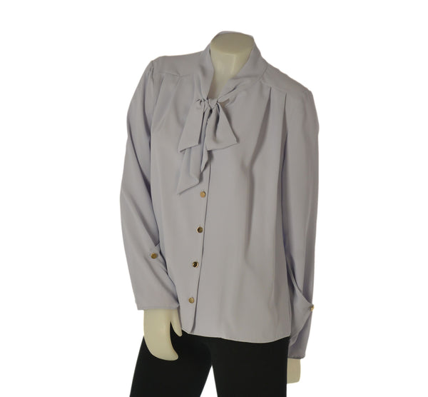 CAMICIA DONNA MYASTREET MANICA LUNGA FIOCCO BOTTONI ART. ESC156-90