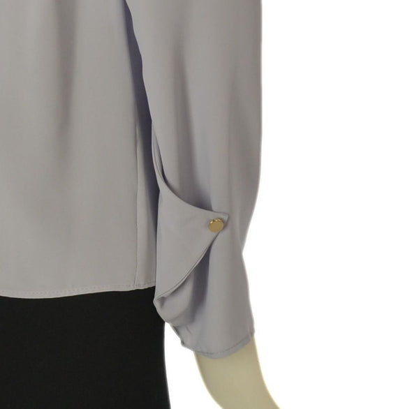 CAMICIA DONNA MYASTREET MANICA LUNGA FIOCCO BOTTONI ART. ESC156-90